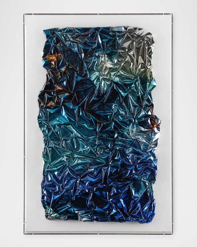 "Crumpled Metallics" Original Artwork by Tony Fey